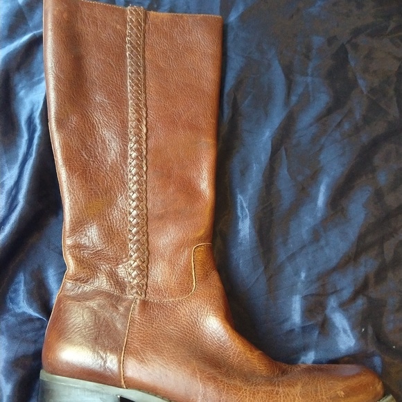 Nicole Distressed & Braided Riding Boot - Picture 2 of 5